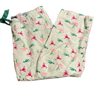 Faded Glory Women's Pink and Green Pajama Pants